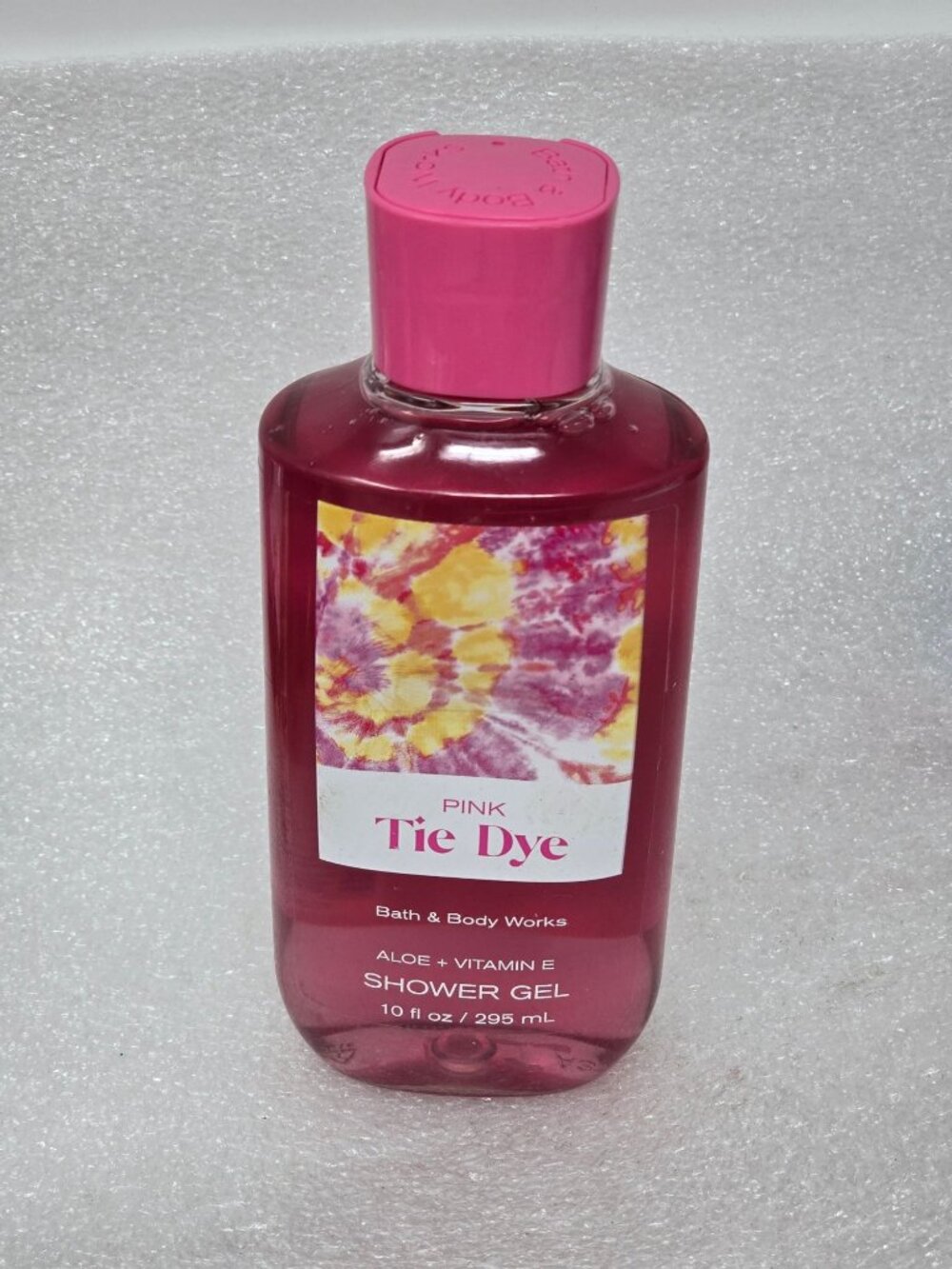 Pink Tie Dye Shower Gel 10 Fl Oz Bath & Body Works Aloe + Vitamin E Moisturizing
